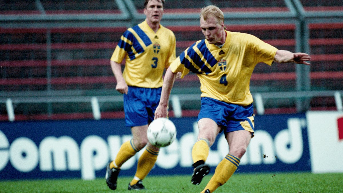 Klas Ingesson i det svenska landslaget.