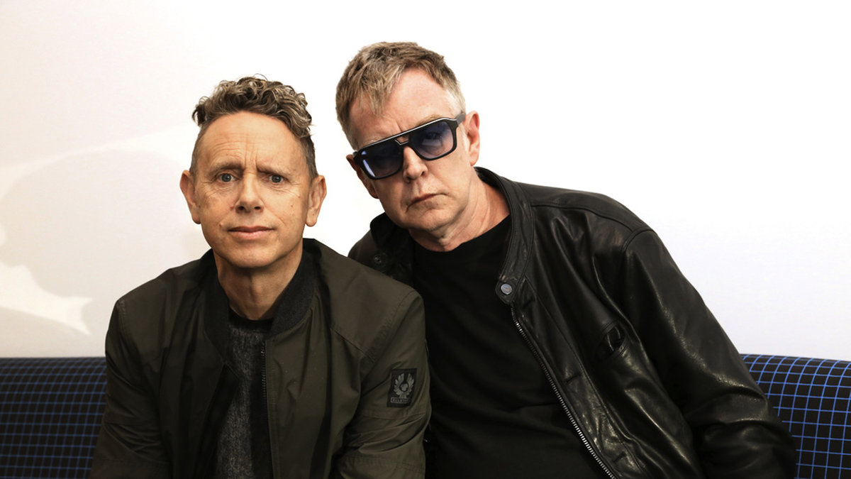 Depeche Modes låtskrivare Martin Gore och keyboardisten Andy Fletcher fotograferade 2017 i samband med att albumet 'Spirit' släpps.