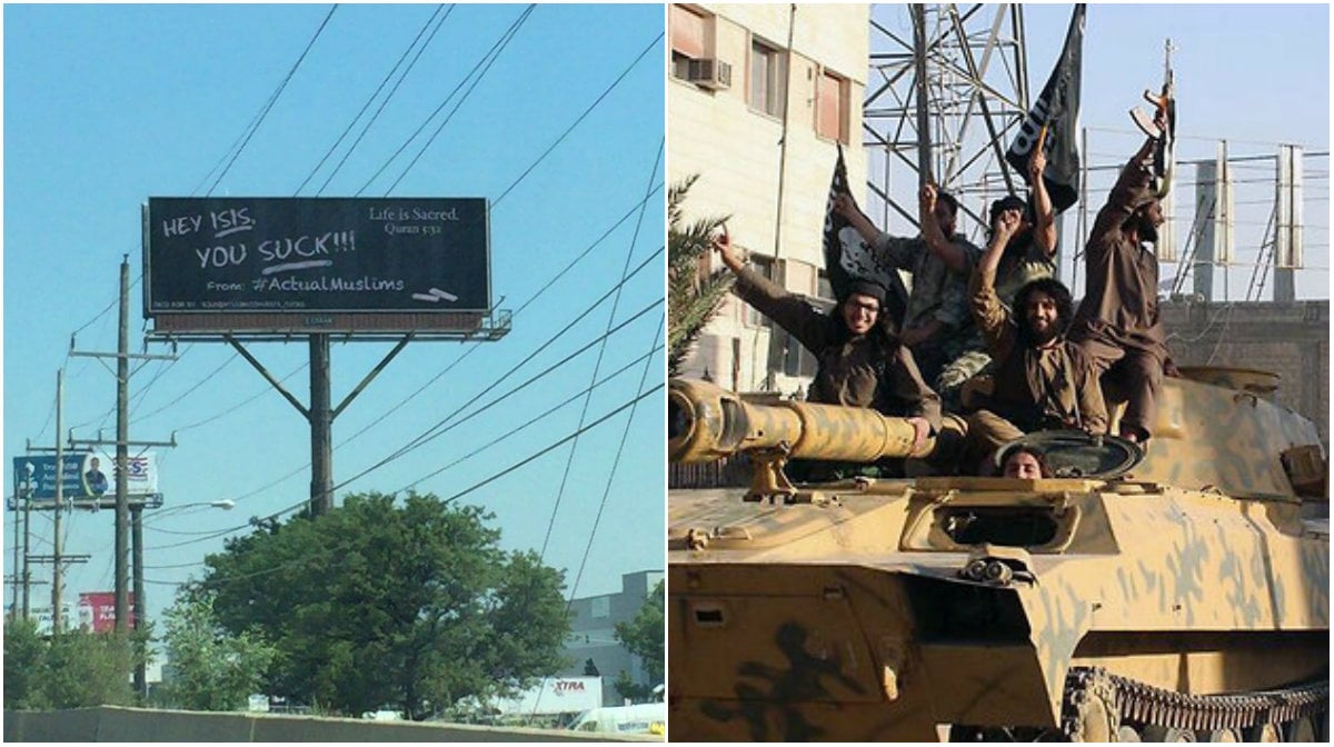 Muslimer, Islamiska staten, Billboard, Islam, Chicago, Daesh