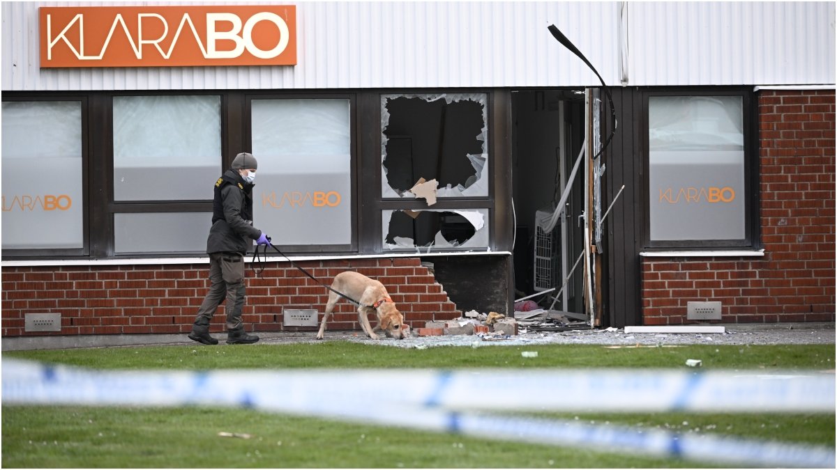 Det var en explosion i en port i Trelleborg i natt. 