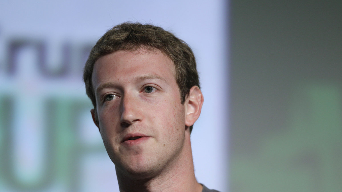 Grundaren Mark Zuckerberg var på plats.