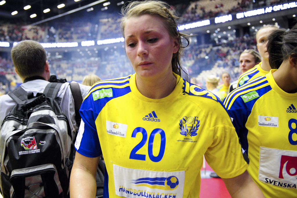 Isabelle Gulldén var klart besviken efter matchen.