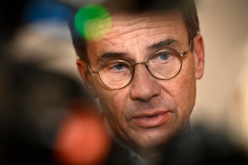 Statsminister Ulf Kristersson (M).