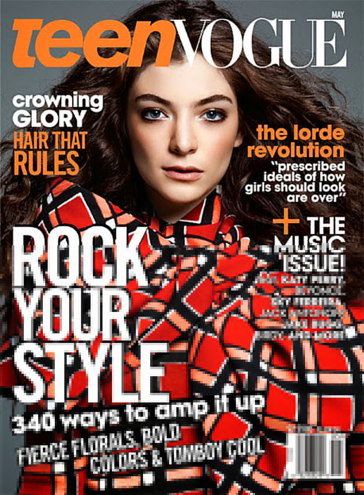 Lorde på omslaget till teen Vogue. Lorde på omslaget till teen Vogue.