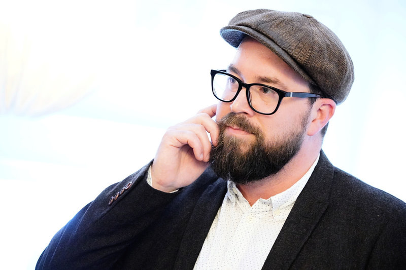 Per Bergström på Rámus har länge delat monter med Ellerströms och Tranan. Att små förlag delar monter för att ha råd med en större är en växande trend. Arkivbild.