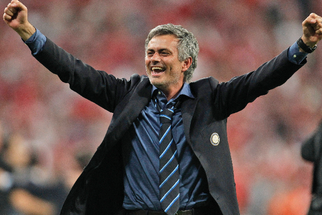 Det var José Mourinhos sista match med Inter - sedan flyttade han till Real Madrid.