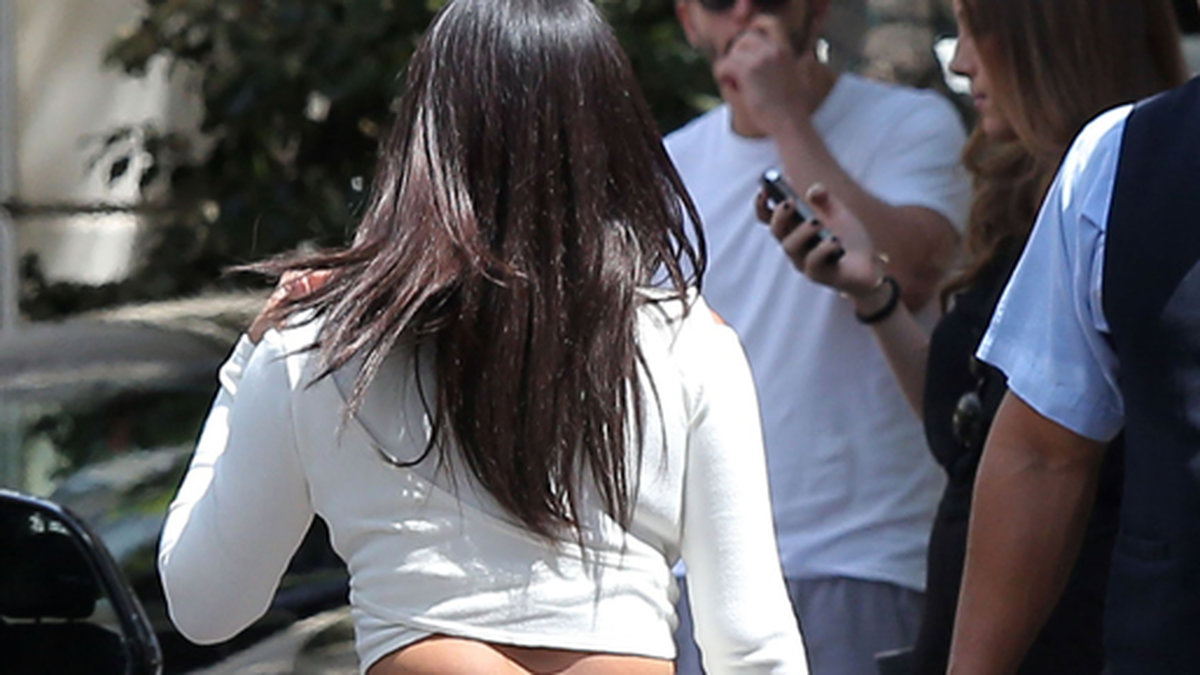 Kim i Beverly Hills den 25 augusti 2014.