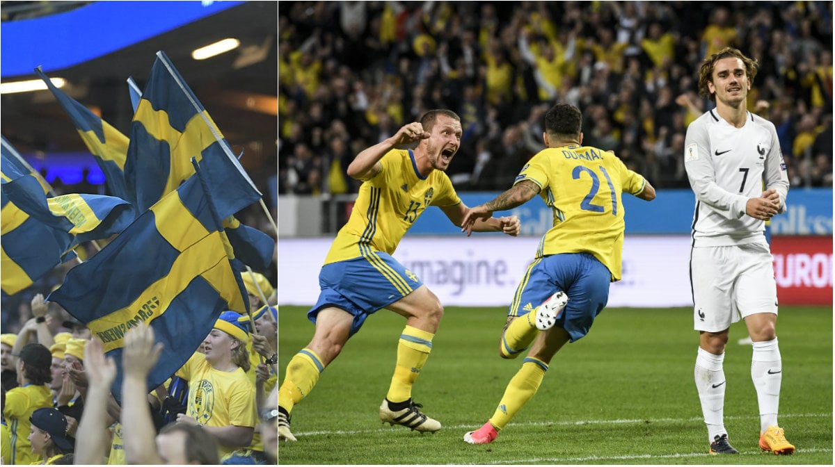 Sverige, Landslaget, Fotboll, Frankrike