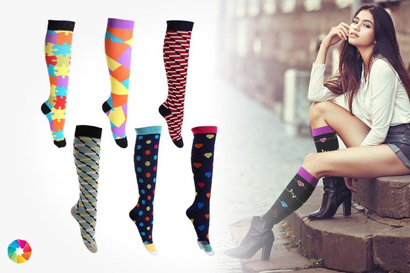 3-pack kompressionsstrumpor