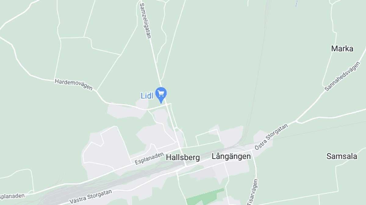 Google maps, Hallsberg