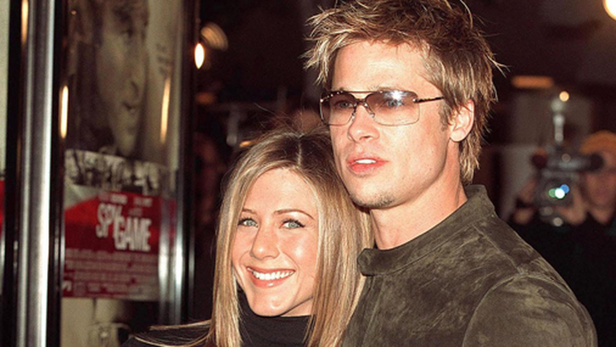 Jennifer Aniston och Brad Pitt på den "gamla goda tiden". 