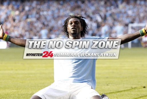 The No Spin Zone, Sebastian Larsson, Nyheter24, Emmanuel Adebayor, Arsene Wenger
