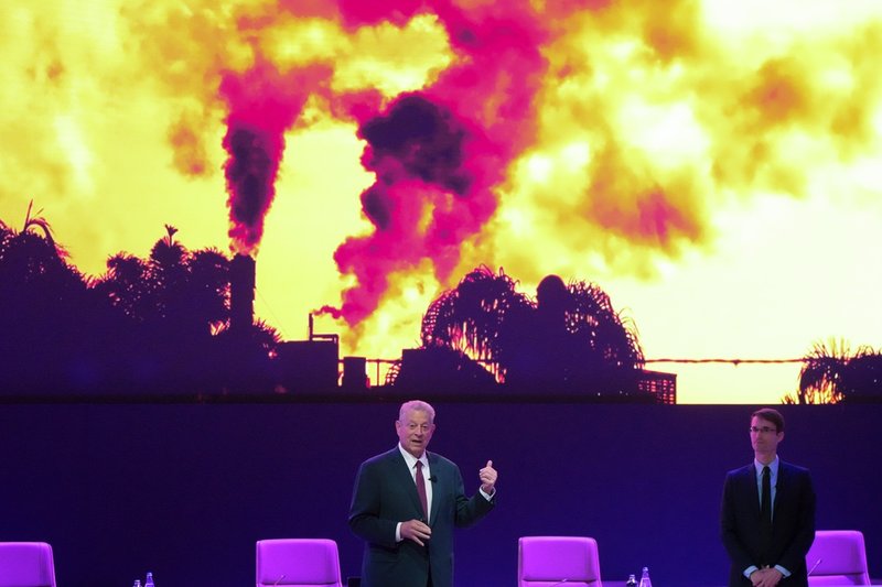 USA:s tidigare vicepresident Al Gore talade om klimatavtryck under COP29 i Baku på fredagen.