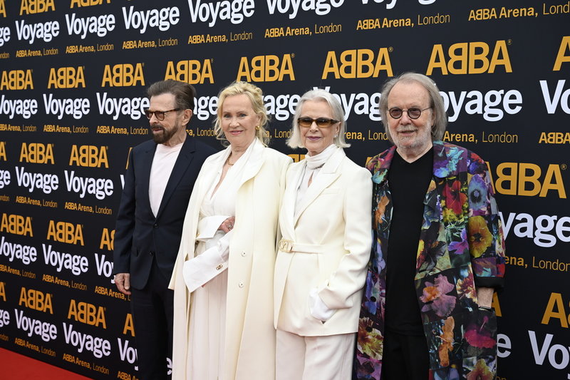 Abba var på plats inför premiären. Arkivbild.