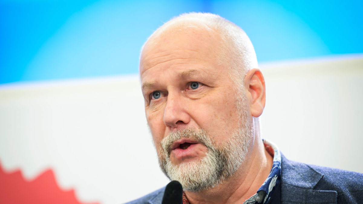 Vänsterpartiets toppkandidat i EU-valet, före detta partiledaren Jonas Sjöstedt. Arkivbild.