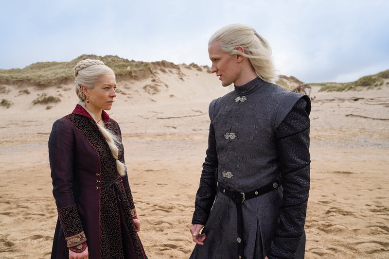 Kungaätten Targaryen styrde Westeros med galenskap och drakar före händelserna i 'Game of thrones'. Nu kommer prequel-serien 'House of the dragon' som utspelar sig 200 år tidigare. Pressbild.