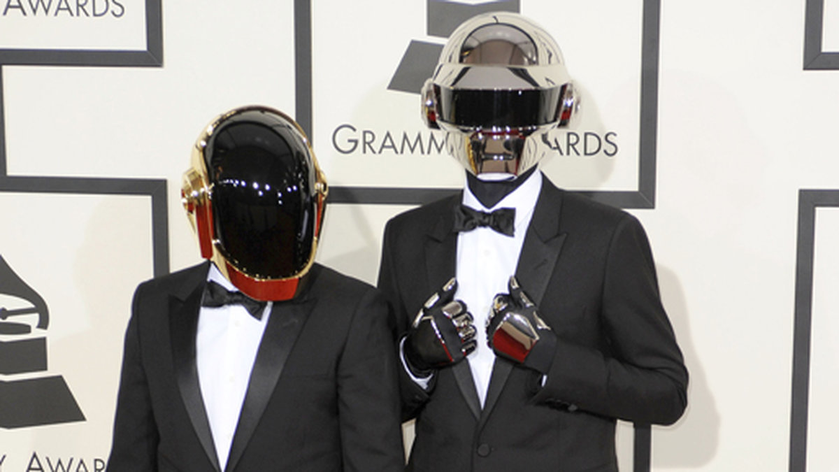 Daft Punk ser vi oftast så här. 
