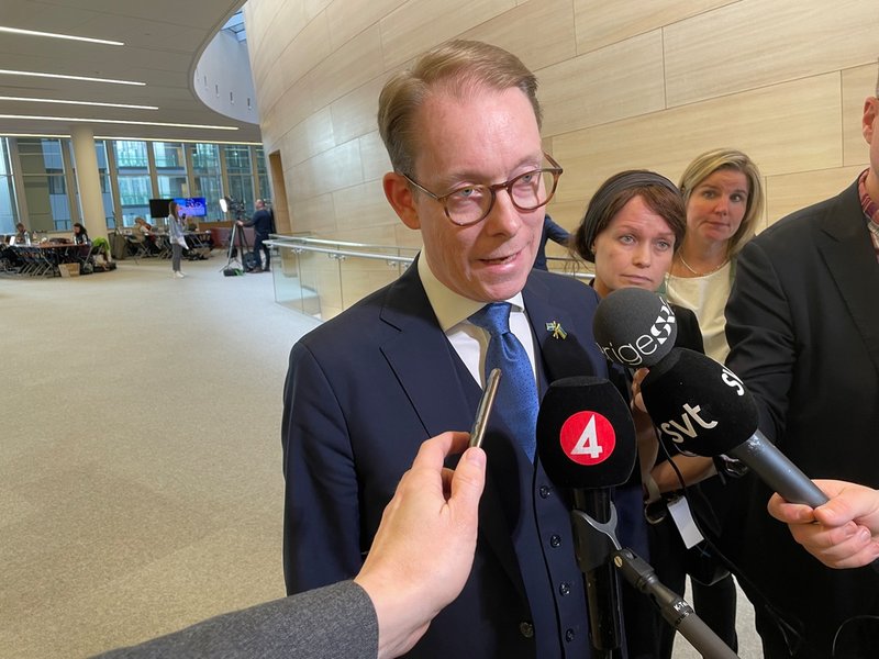 Utrikesminister Tobias Billström efter veckans Natomöte i Bryssel.