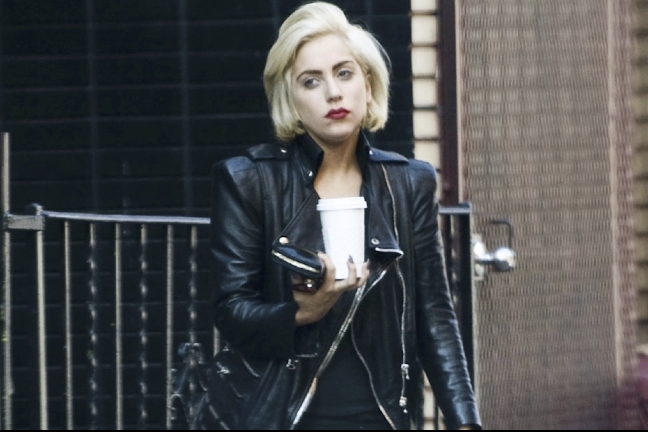 Lady Gaga var ute i New York tillsammans med...