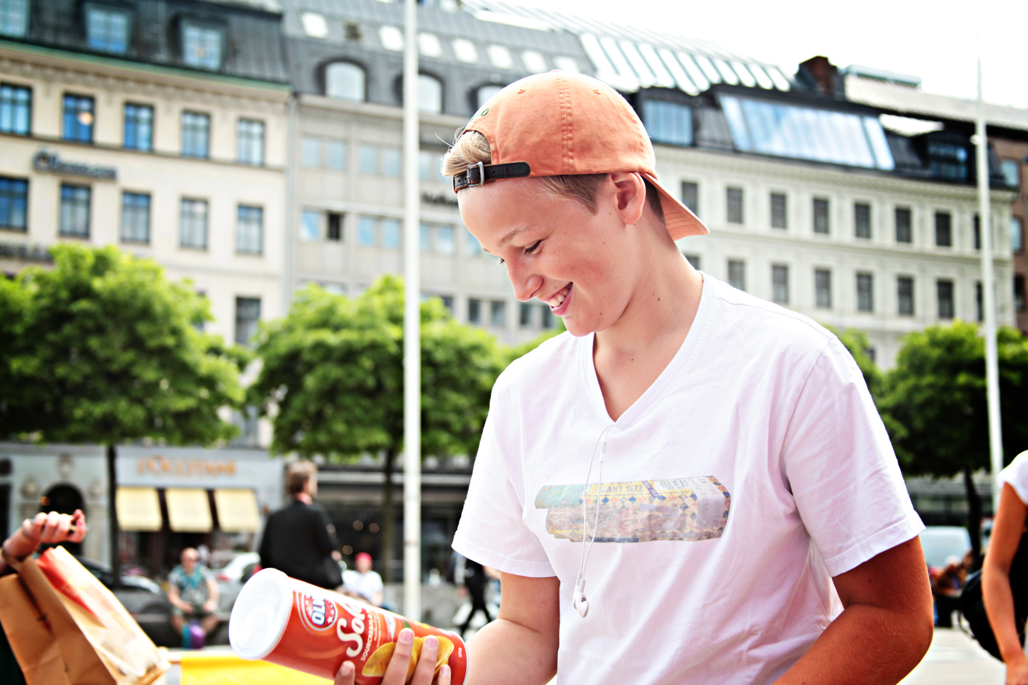 Så här glad kan man bli av chips. Så här glad kan man bli av chips.