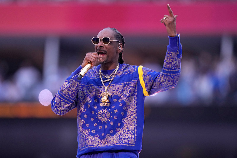 Vad tycker Snoop Dogg om Eurovision egentligen? Det är lite oklart men rapparen ska leda den amerikanska versionen, American Song Contest, tillsammans med Kelly Clarkson. Arkivbild.