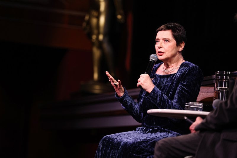 Isabella Rossellini under samtalet om David Lynch på fredagskvällen.