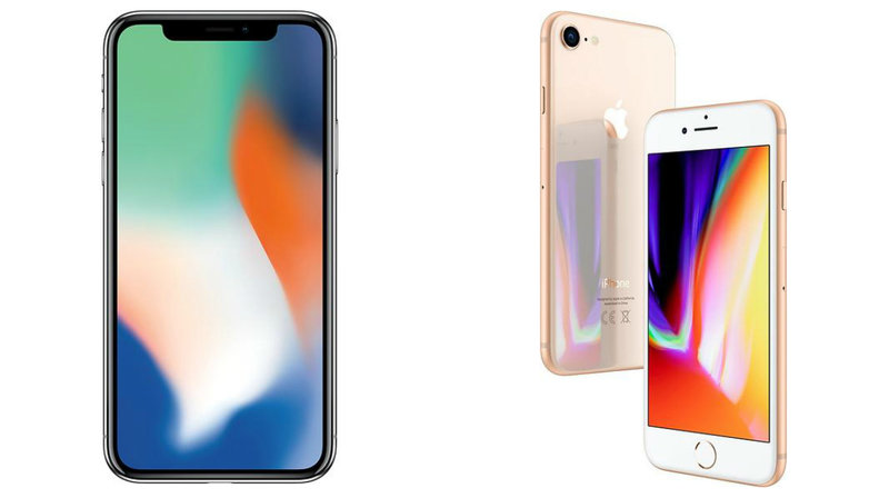 iPhone 8 och X