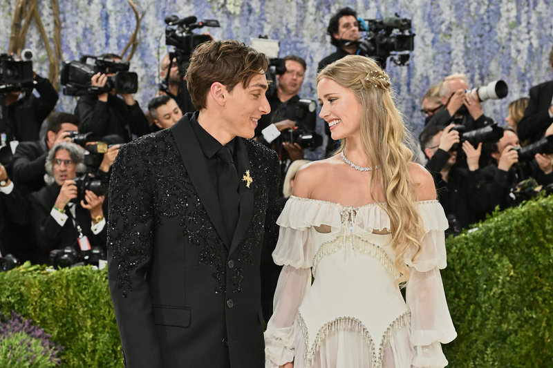 Armand Duplantis och frun Desiré Inglander var på plats i New York.