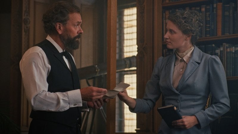 Alfred Nobel (Per Lasson) och Bertha von Suttner (Lili Winderlich) hade en nära relation. 