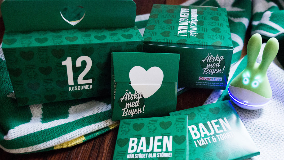 Bajen Fans har tagit fram Hammarby-inspirerade kondomer och en vibrator.
