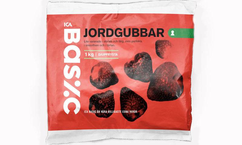 Ica återkallar Ica Basic frysta jordgubbar. Foto: Ica