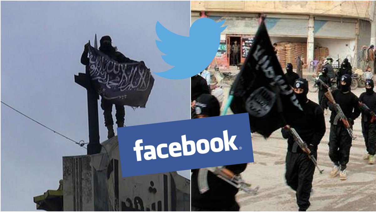 Terrorbudskap kan spridas på Facebook i grupper som till en början ser ut att handla om något annat. 