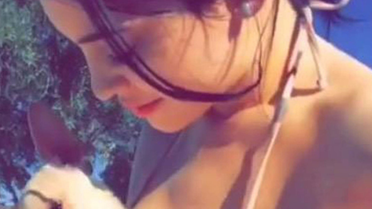 Kylie Jenner på Snapchat i mars 2016.