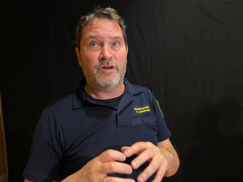 Henrik Johansson, brandinspektör och insatsledare vid Räddningstjänsten Gotland.