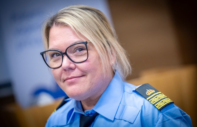 Josefine Jeffbeck, spaningsledare och gruppchef vid polisen i region Syd.