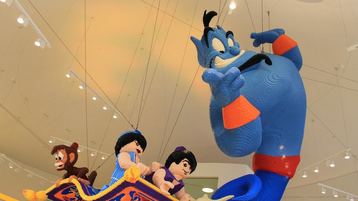Huvudkaraktärerna ur Aladdin.