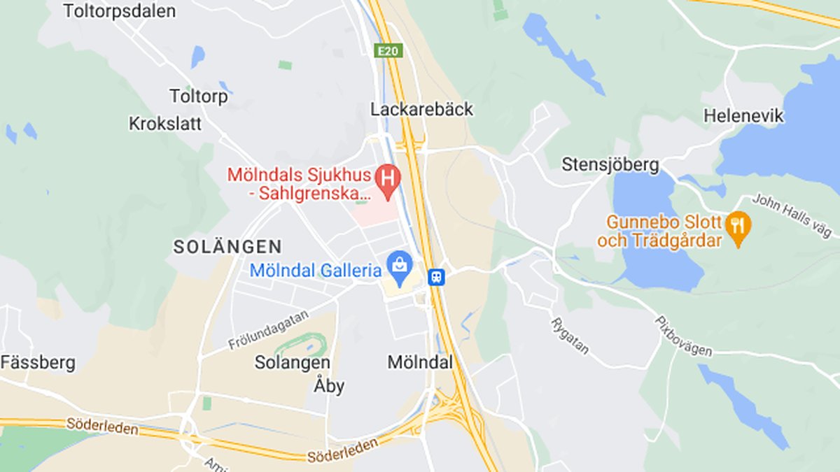 Google maps, Mölndal