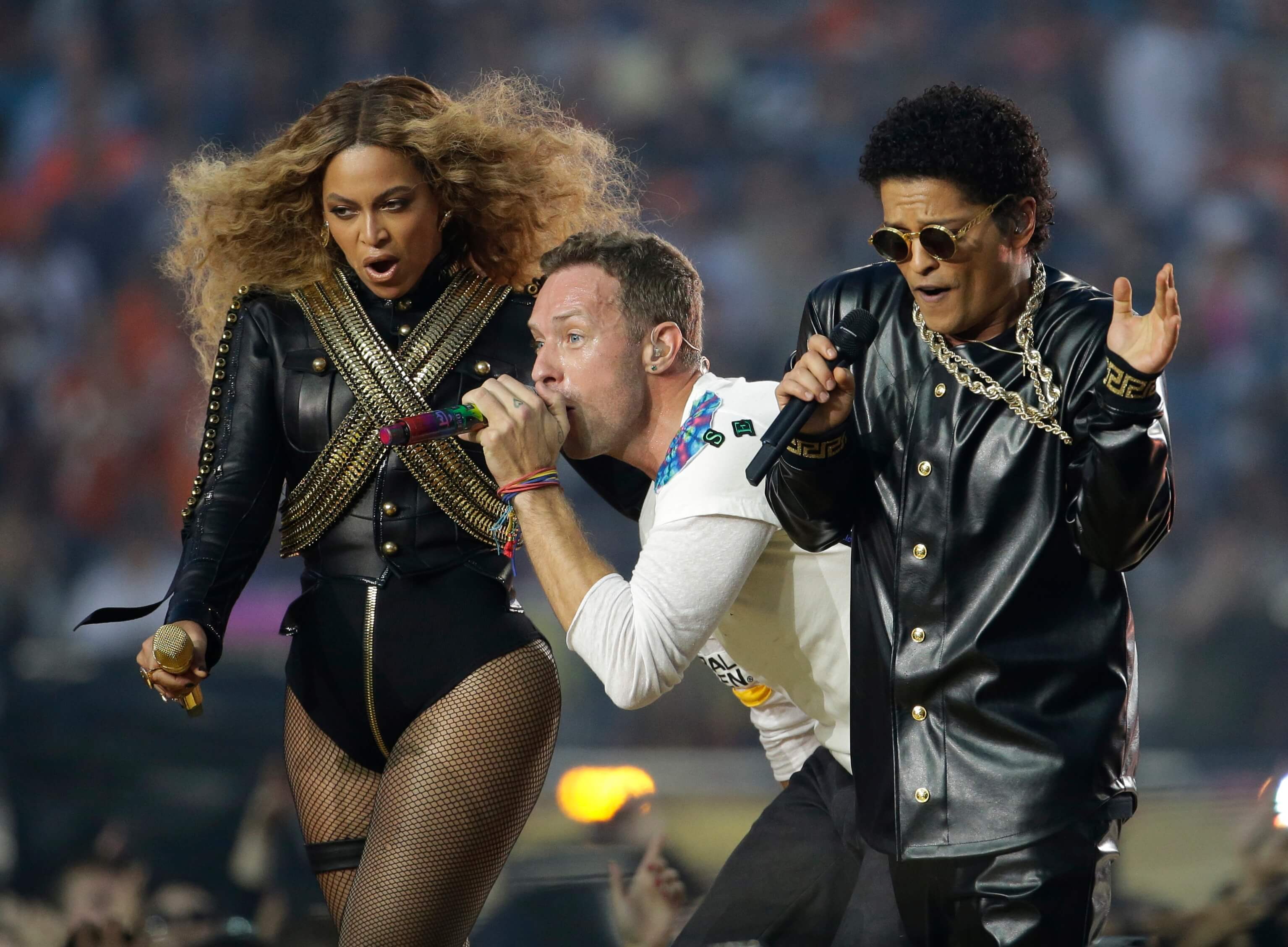 Bruno Mars var också på SB-scenen. Bruno Mars var också på SB-scenen.