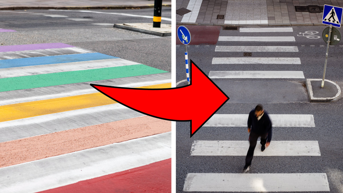 Så här kan kommuner göra för att behålla regnbågsfärgade övergångsställen utan att bryta mot reglerna