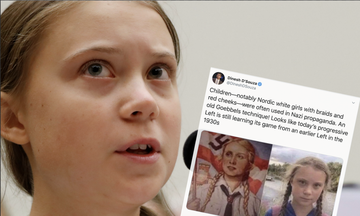 Greta Thunberg jämförs med nazistpropaganda från 1930-talet