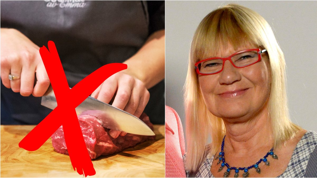 Enligt Marie-Louise Danielsson-Tham är det viktigt att använda rätt skärbräda till rätt livsmedel.