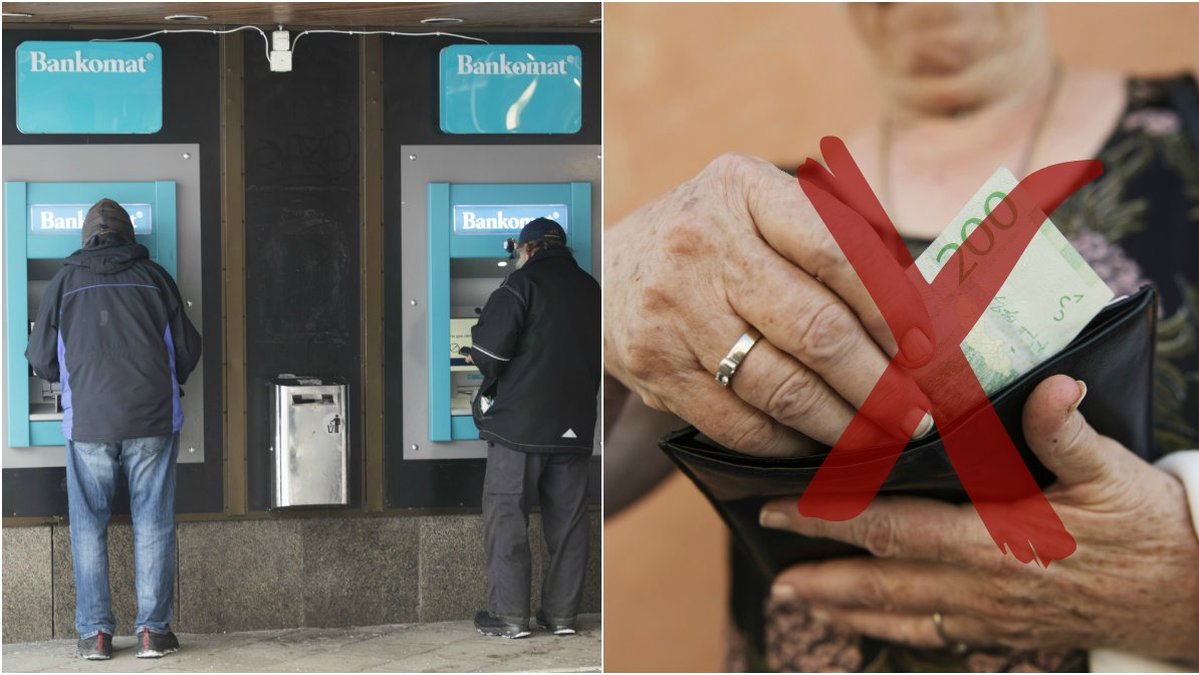 Enligt uppgifter fungerar inga bankomater i hela Sverige.
