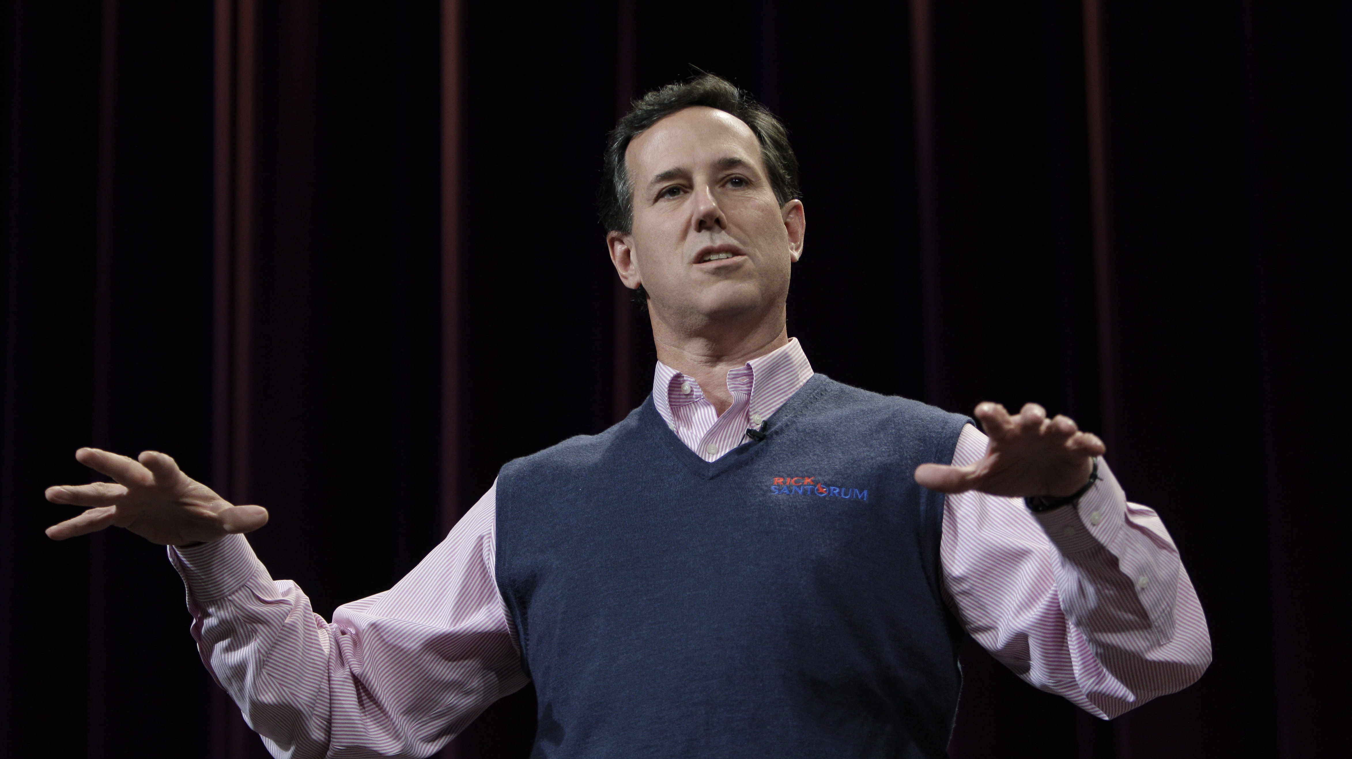 Rick Santorum har gjort abortfrågan till en huvudfråga i sin kampanj.