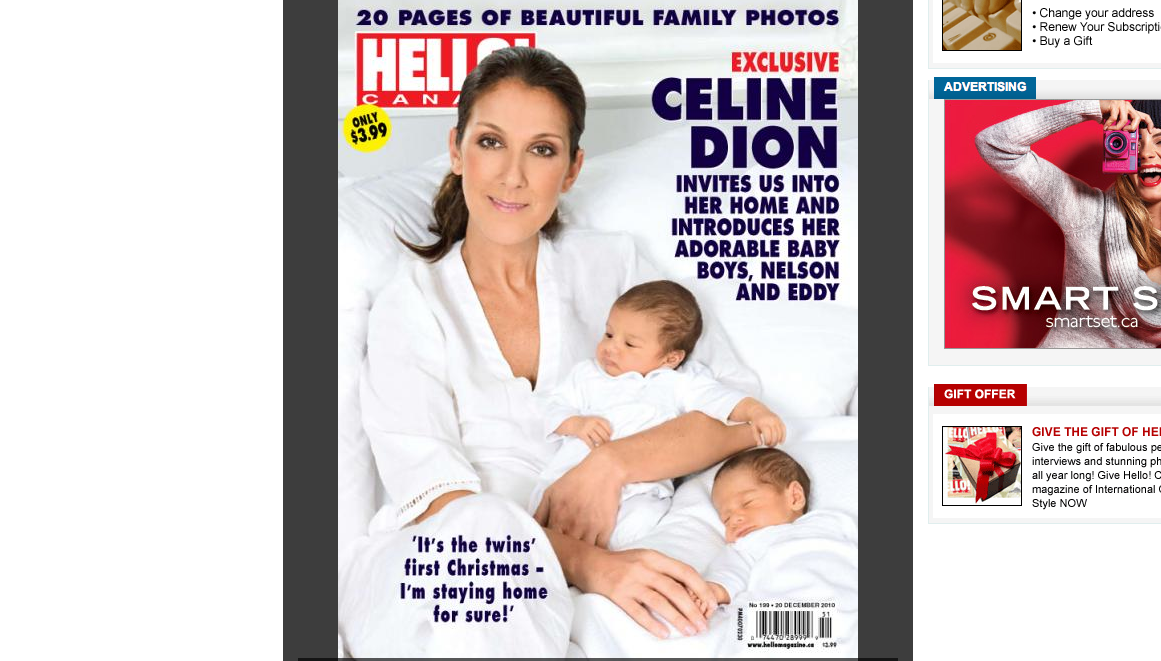 Céline Dion, Florida, Familj, Nelson, USA, Tvillingar, Barn