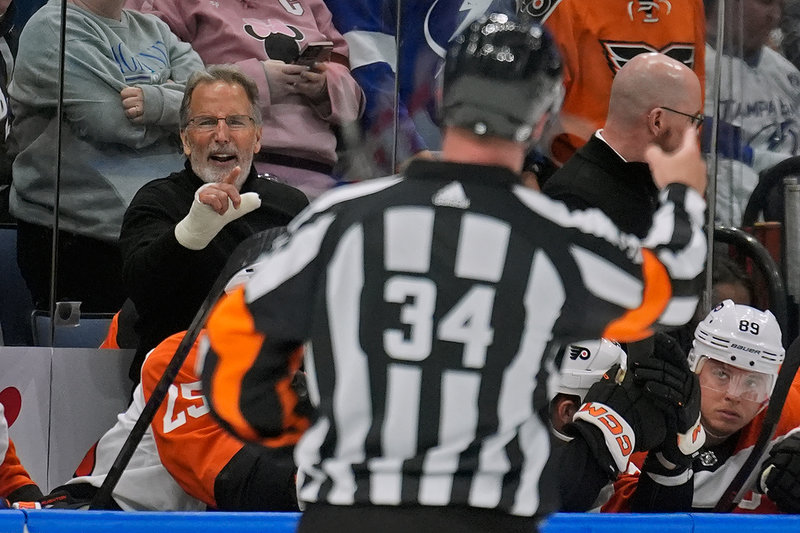 Hetlevrade John Tortorella, här tränare för Philadelphia 2024, tar över Vegas. Arkivbild.