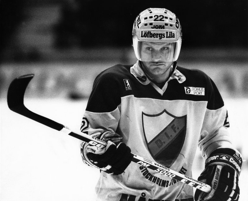 Håkan Södergren i Djurgårdens matchtröja 1988. Foto: Tomas Oneborg/TT Håkan Södergren i Djurgårdens matchtröja 1988. Foto: Tomas Oneborg/TT