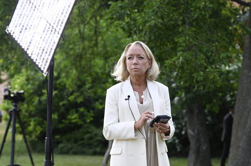 Elisabeth Marmorstein, inrikespolitisk kommentator SVT. Foto: Anders Wiklund/TT