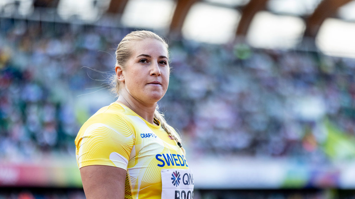 Fanny Roos satte nytt svenskt rekord i kula. Arkivbild.