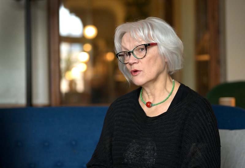 'Det är ett jättefint område det här. Jag hoppas verkligen att man tar tag i det här, det kommer att bli en pärla', säger Britta Marakatt-Labba vars grupp föreslår ett nytt bostadsområde i Kiruna..