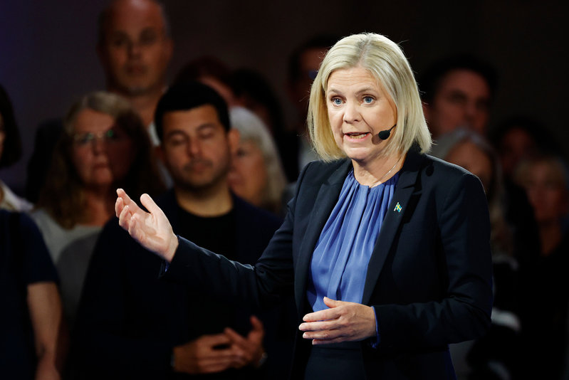 Statsminister Magdalena Andersson (S).
